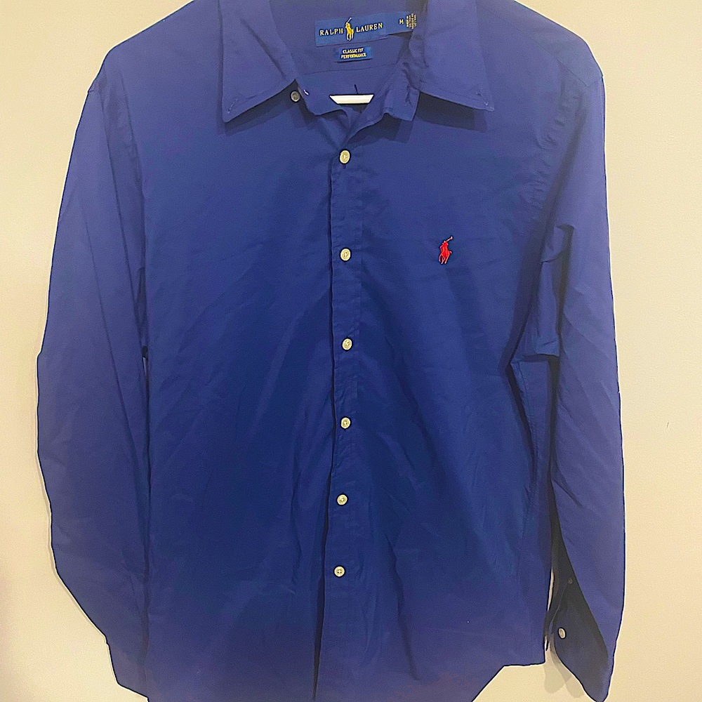 Polo Ralph Lauren Navy Blue Button Down Medium